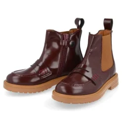 laarzen kort bordeaux