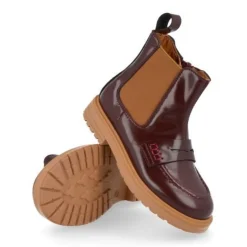 laarzen kort bordeaux