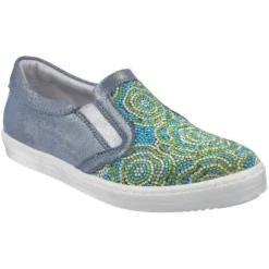 moccasin blauw