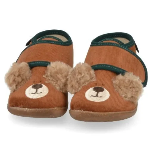 Pantoffels cognac