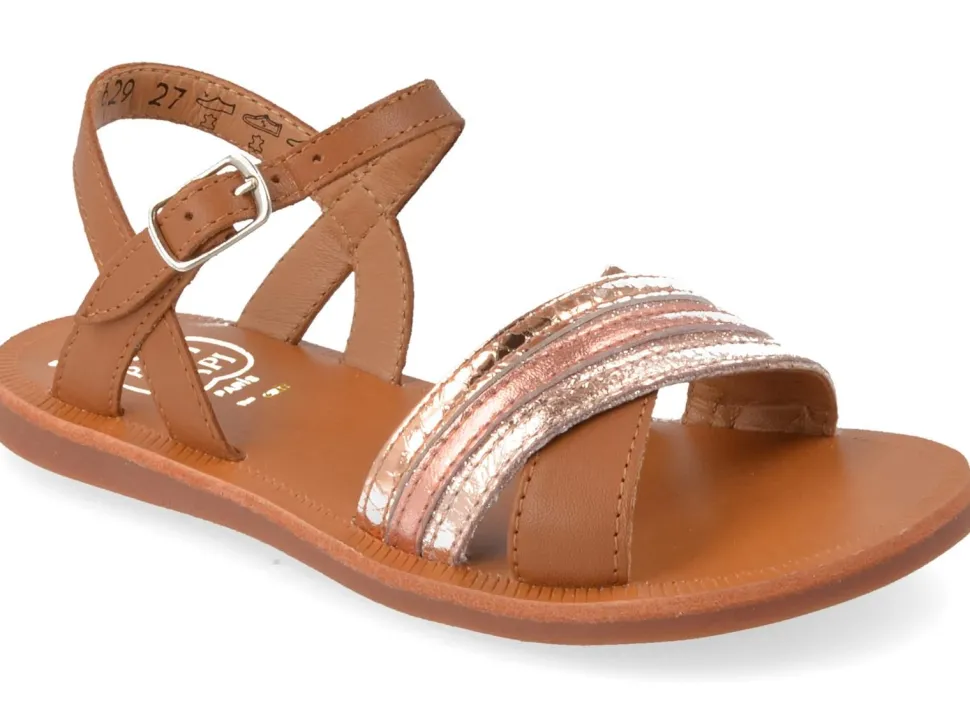 sandalen cognac