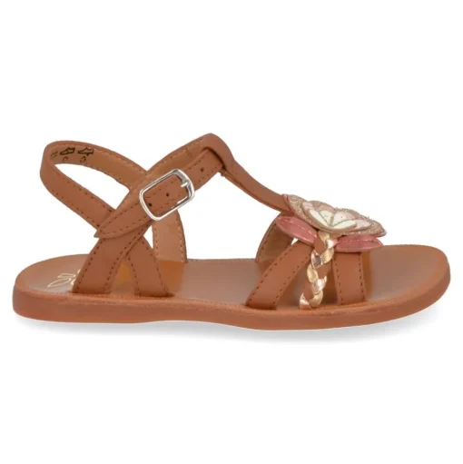 sandalen cognac