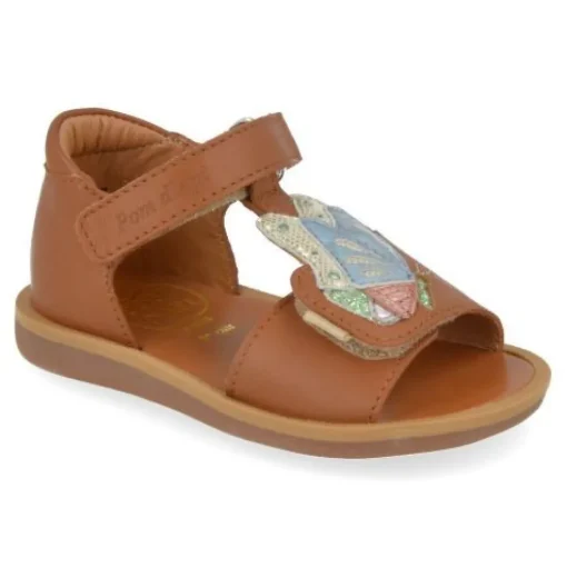 sandalen cognac