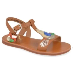 sandalen cognac