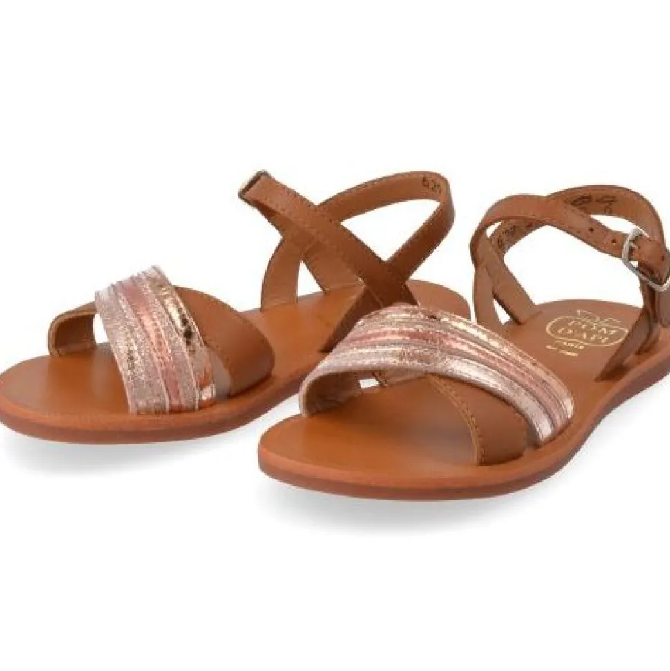 sandalen cognac