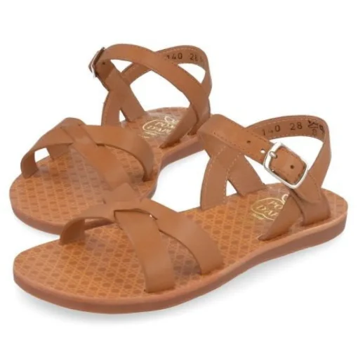 sandalen cognac