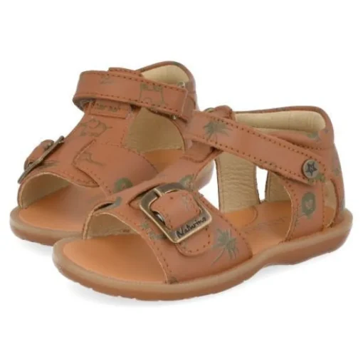 sandalen cognac