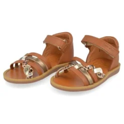 sandalen cognac