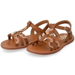 sandalen cognac