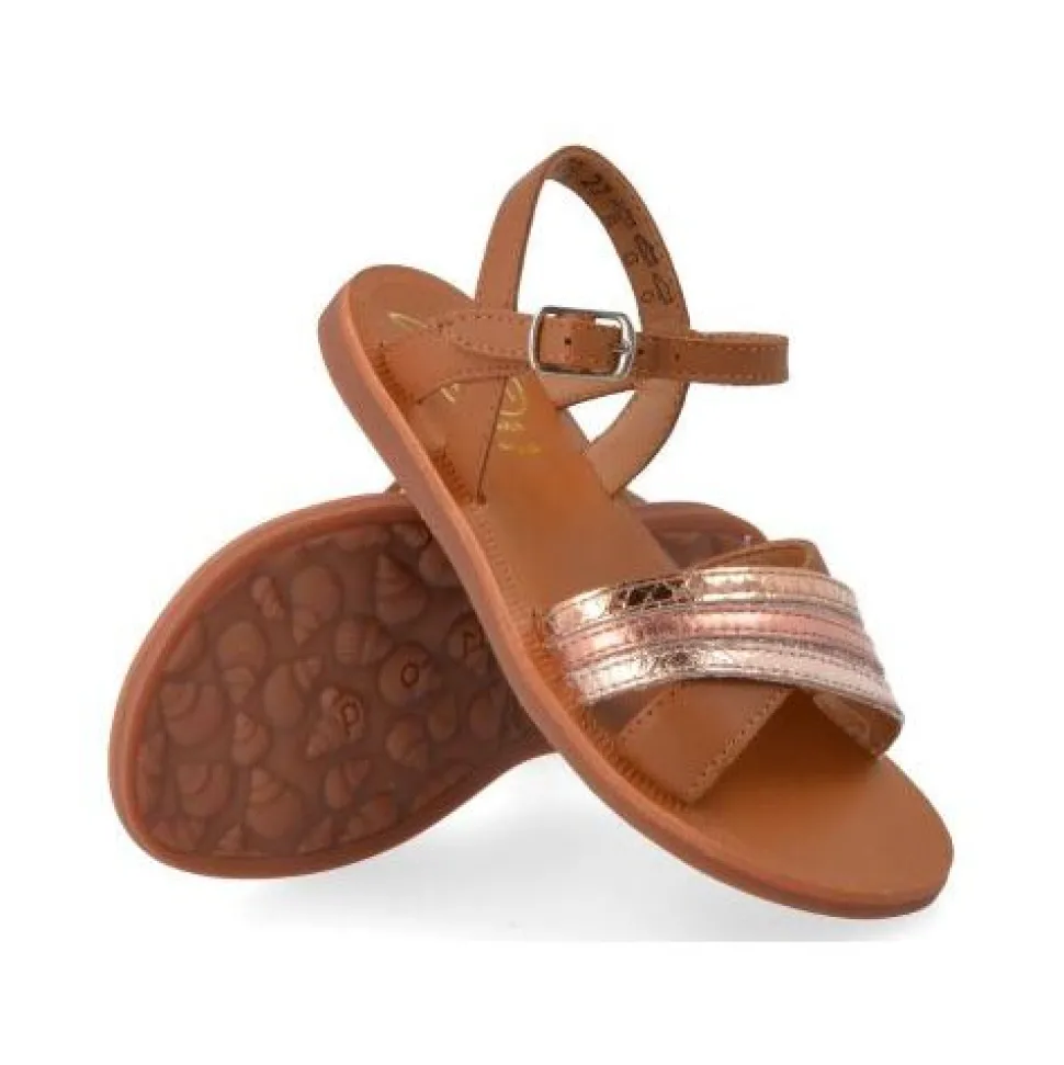 sandalen cognac