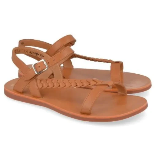 sandalen cognac