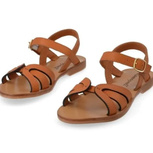 sandalen cognac