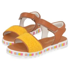 sandalen cognac