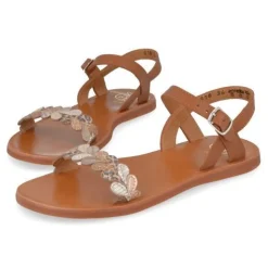 sandalen cognac