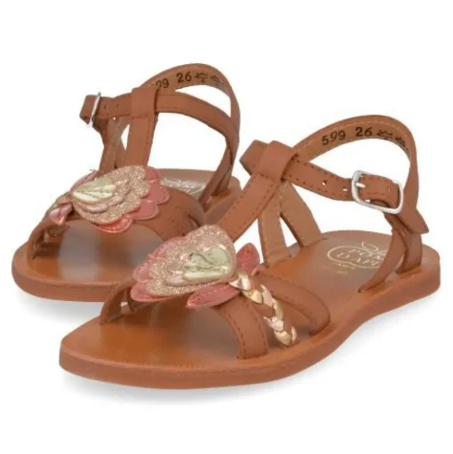 sandalen cognac