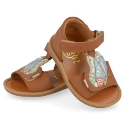 sandalen cognac