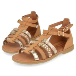 sandalen cognac