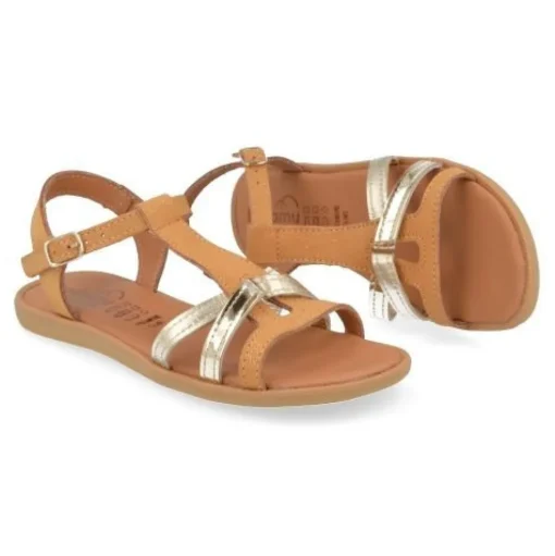 sandalen cognac
