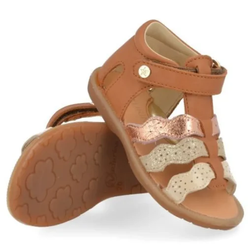 sandalen cognac