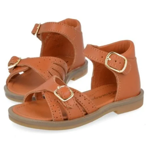sandalen cognac