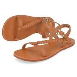 sandalen cognac