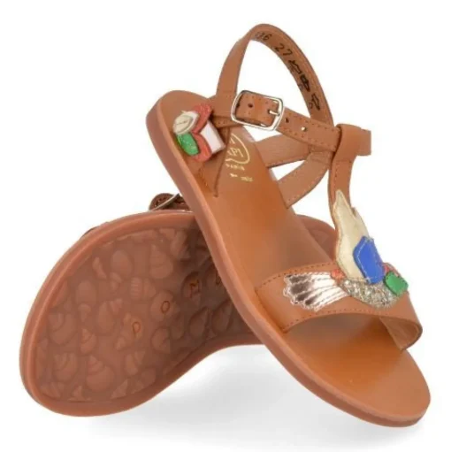 sandalen cognac