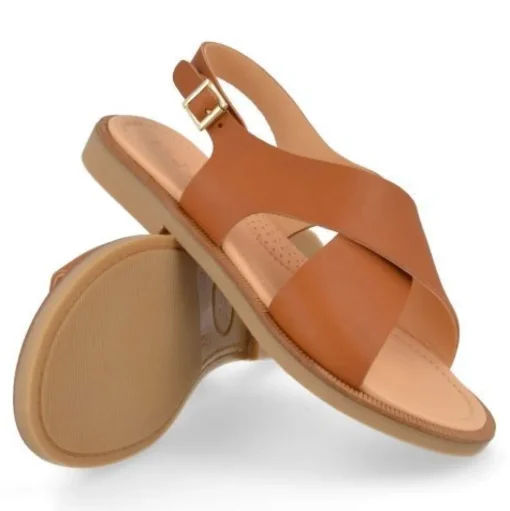 sandalen cognac