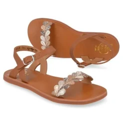 sandalen cognac