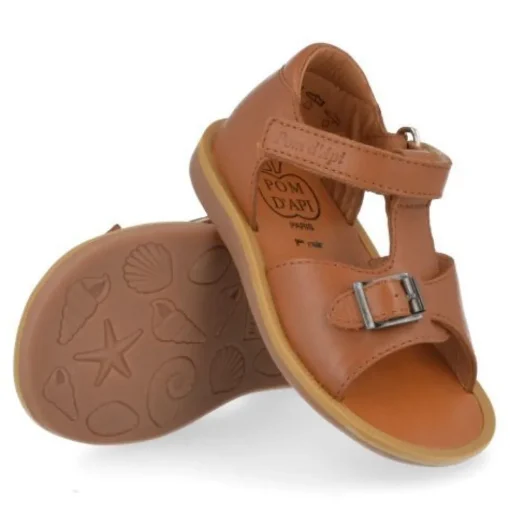 sandalen cognac