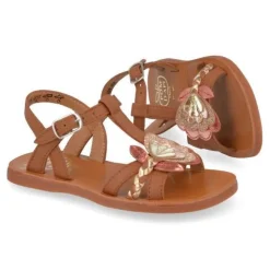 sandalen cognac