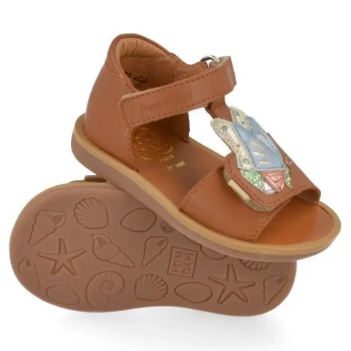 sandalen cognac