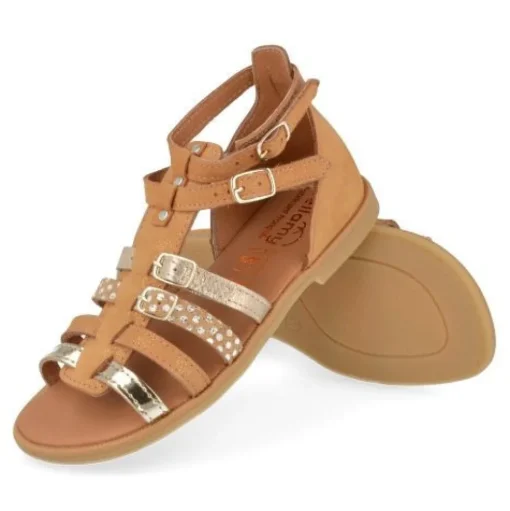 sandalen cognac