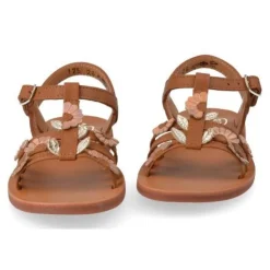 sandalen cognac