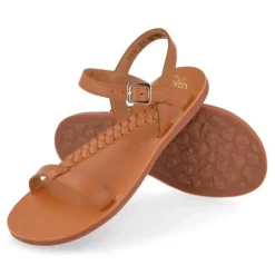 sandalen cognac