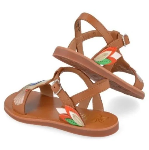 sandalen cognac