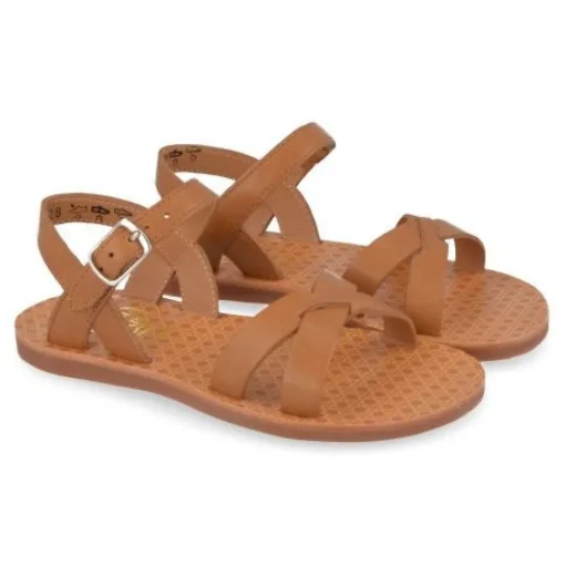 sandalen cognac