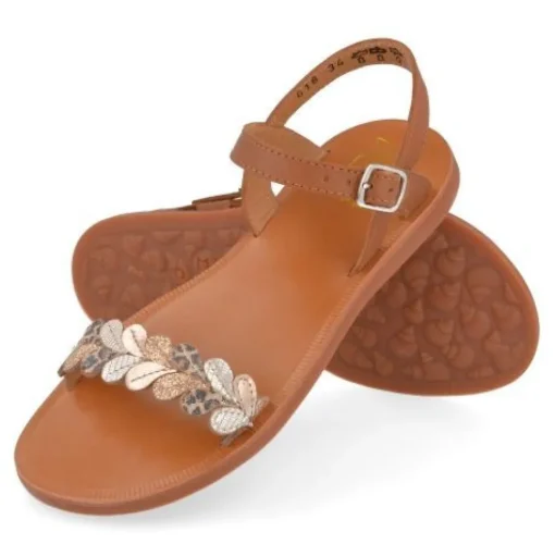 sandalen cognac