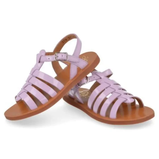 sandalen lila