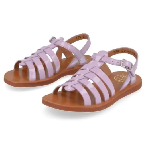 sandalen lila